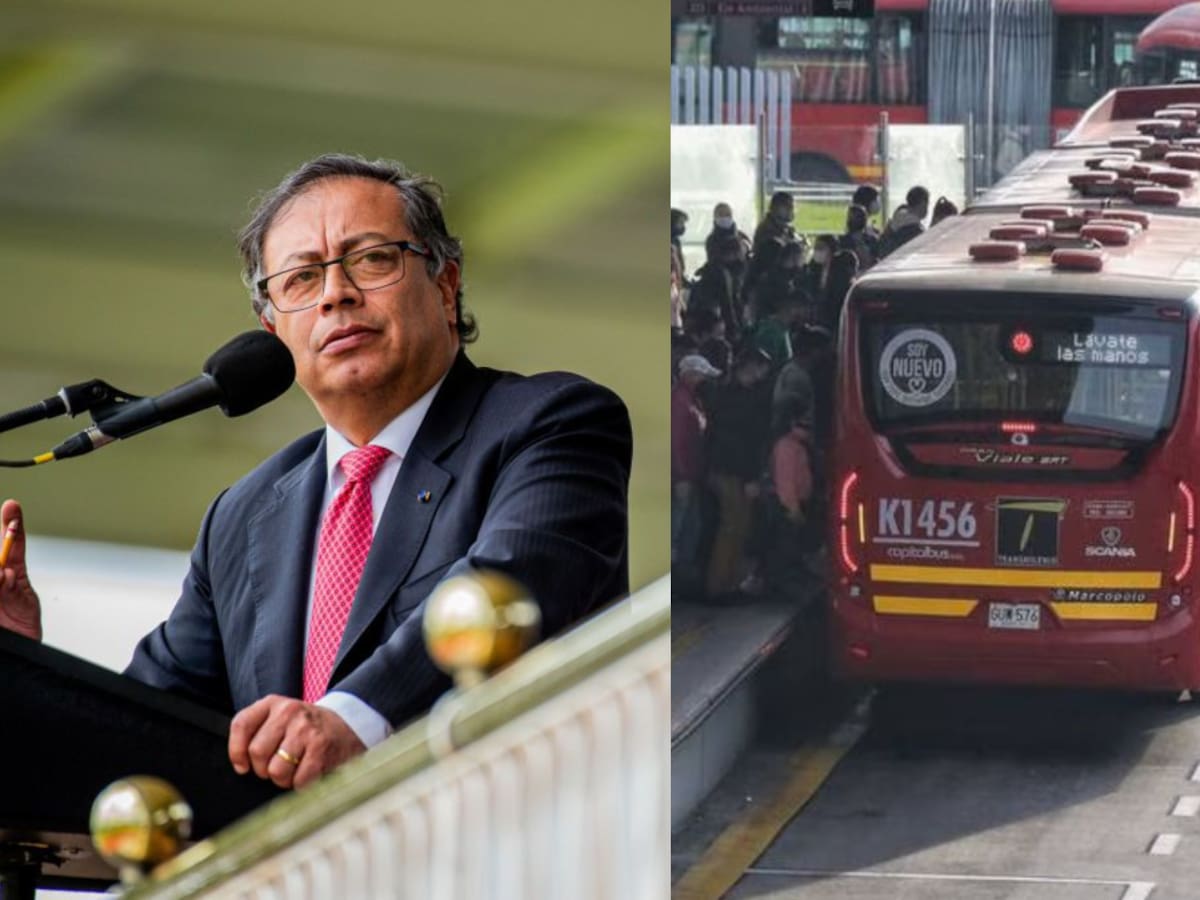 Petro plantea que el transporte público se pague con cuota en el recibo de la luz