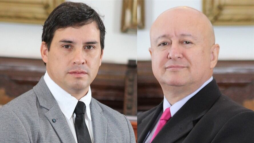 Concejales Pablo Parra y Carlos Guerrero . Foto: Concejo de Popayán