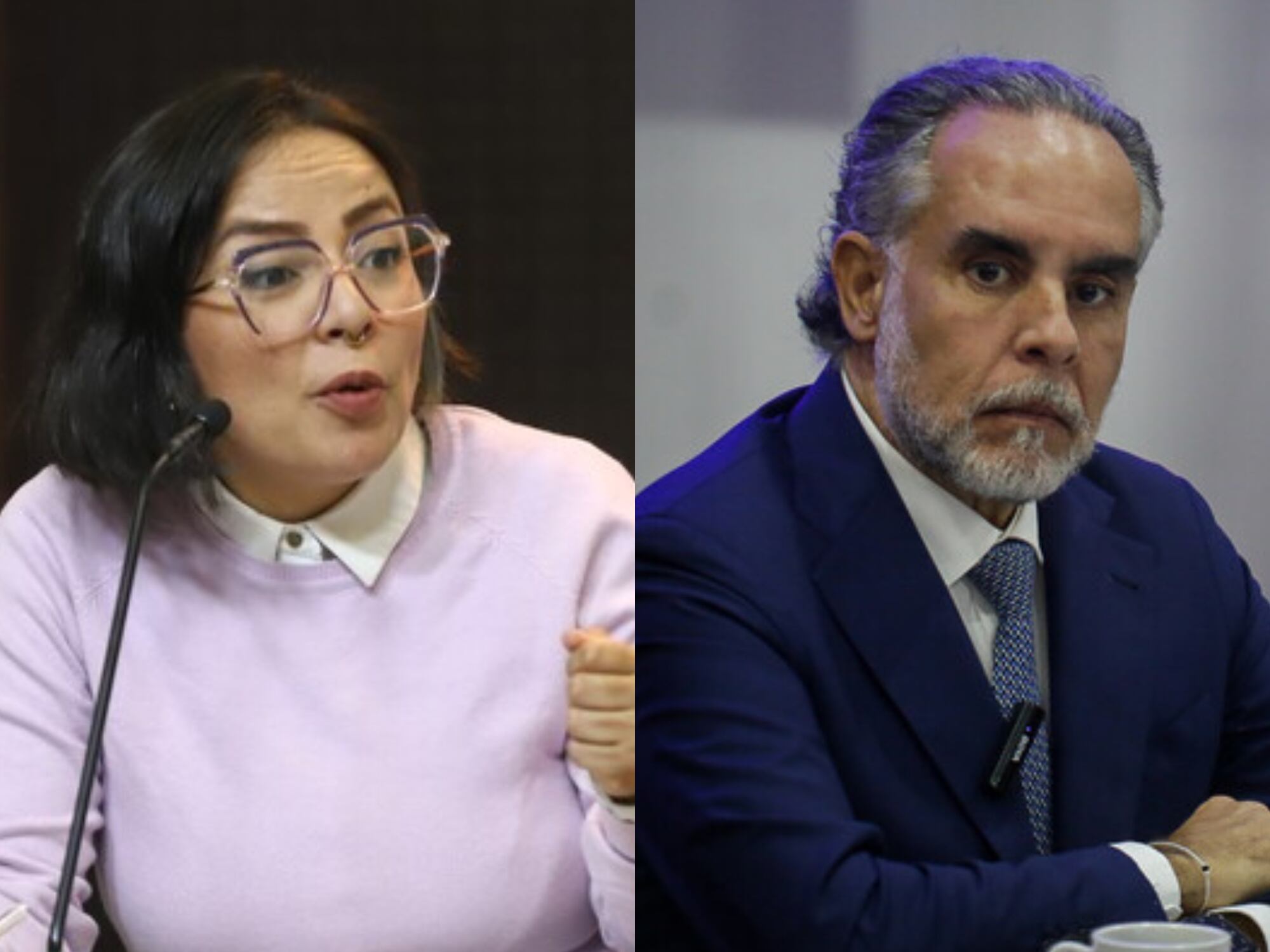 Jennifer Pedraza y Armando Benedetti. Fotos: Colprensa.