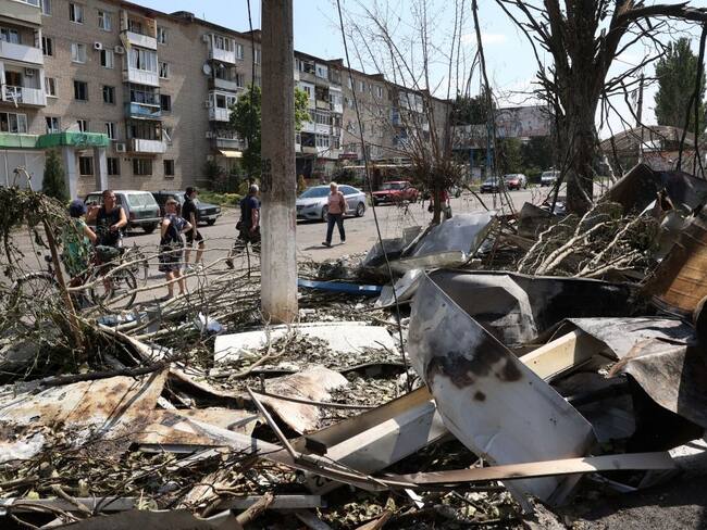 Ataques en Donetsk. (Photo by Anatolii Stepanov / AFP) (Photo by ANATOLII STEPANOV/AFP via Getty Images)