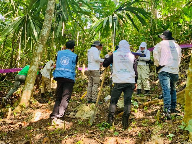 El cuerpo, que correspondería al de un menor de edad indígena de la comunidad Zenú, se hallaba en una fosa común