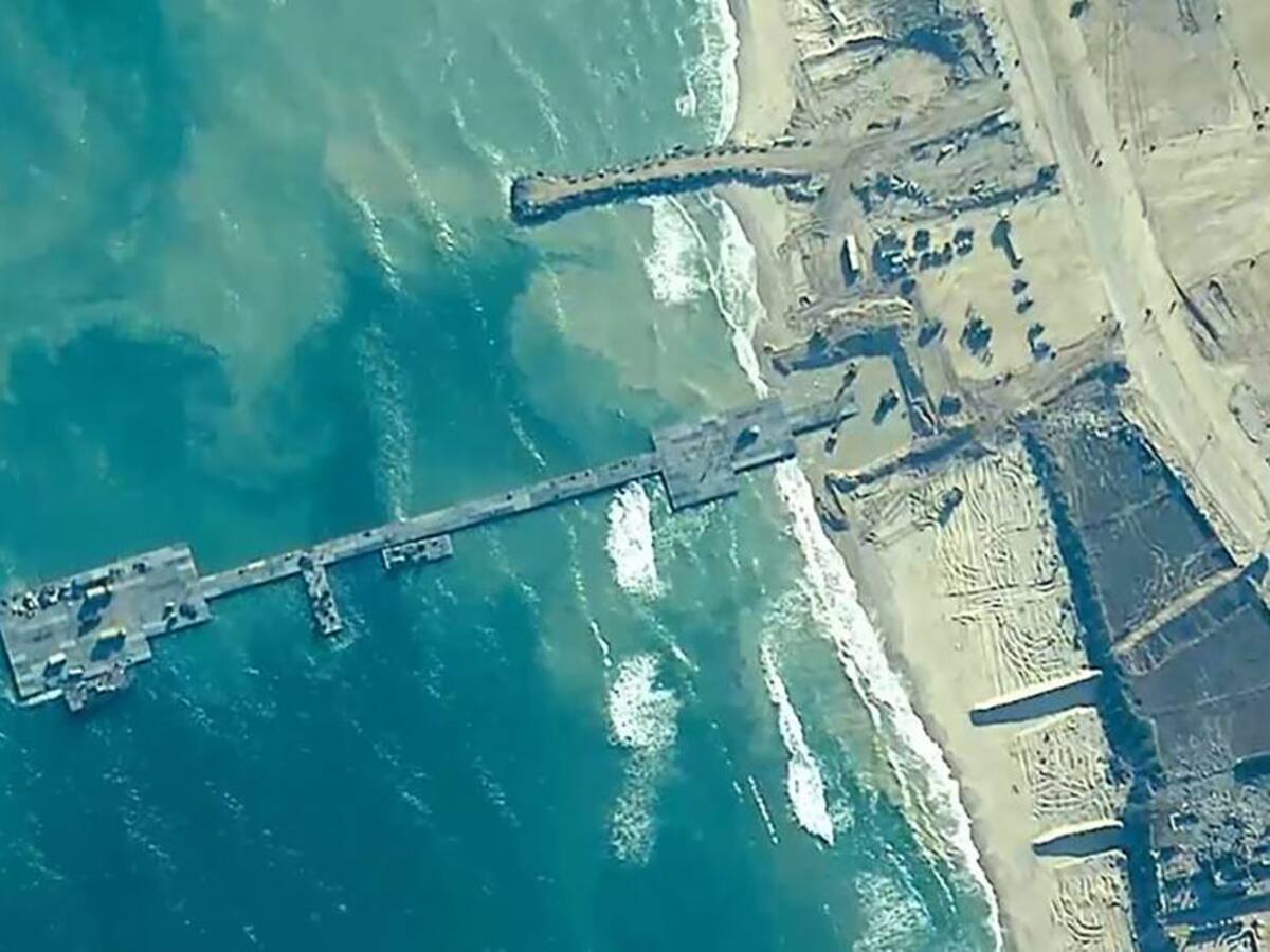 EE.UU. retira el muelle flotante de ayuda en Gaza y considera no colocarlo de nuevo