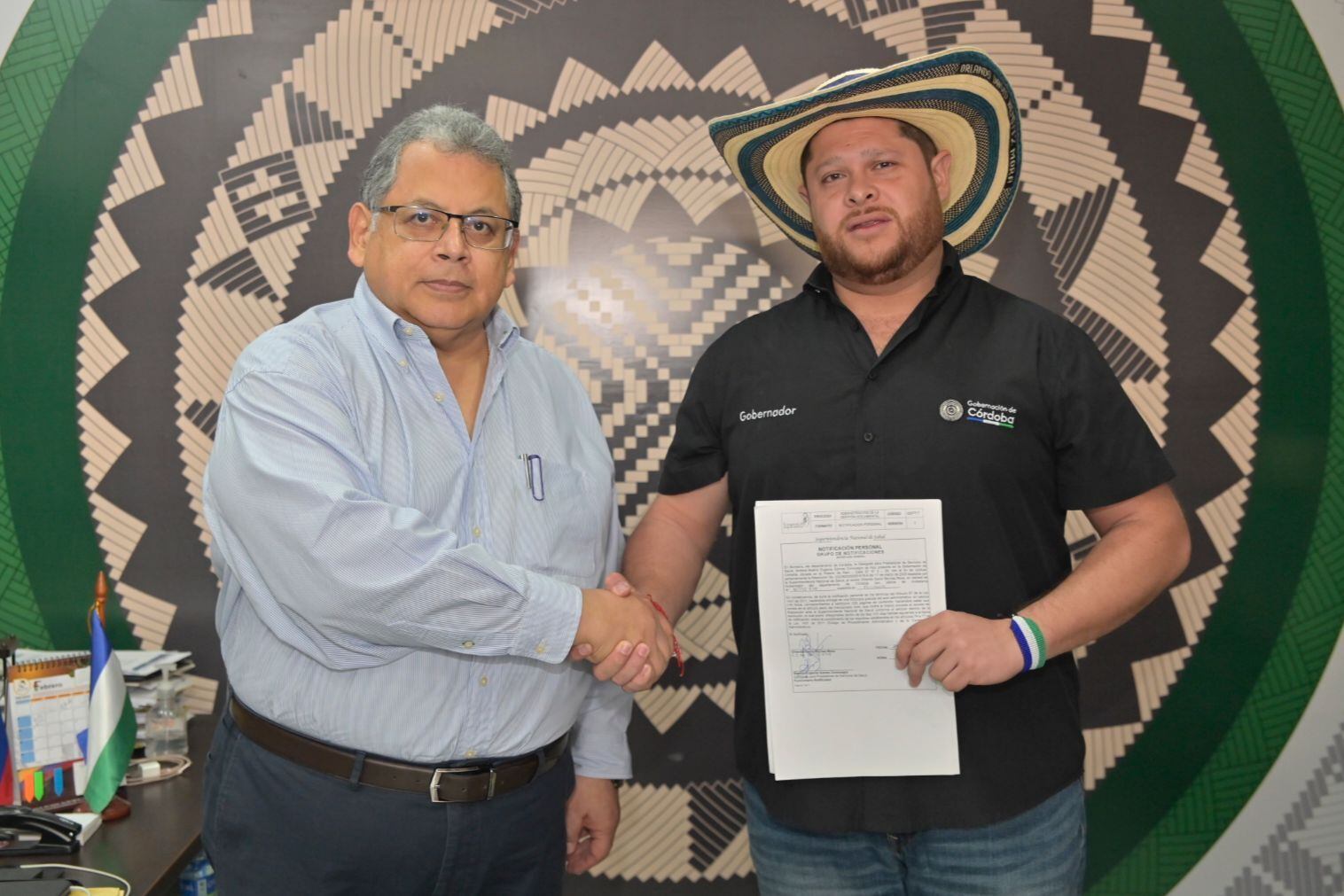 Supersalud - gobernador de Córdoba. Foto: prensa Supersalud. 