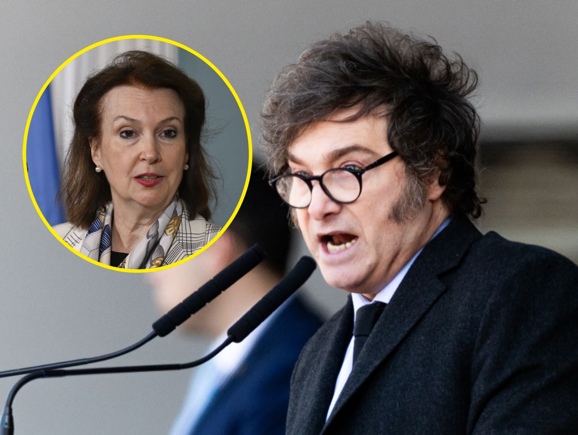 Javier Milei y Diana Mondino. I Foto: Getty Images.