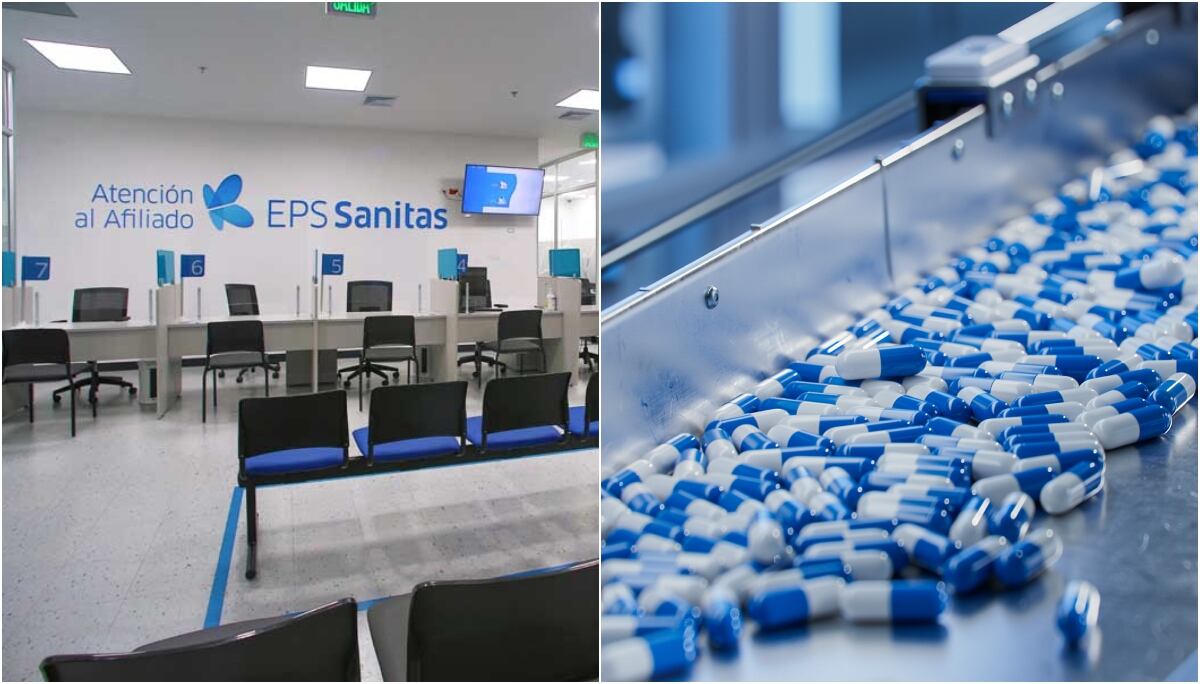 Fotos: Página oficial EPS Sanitas / Medicamentos de referencia Getty Images