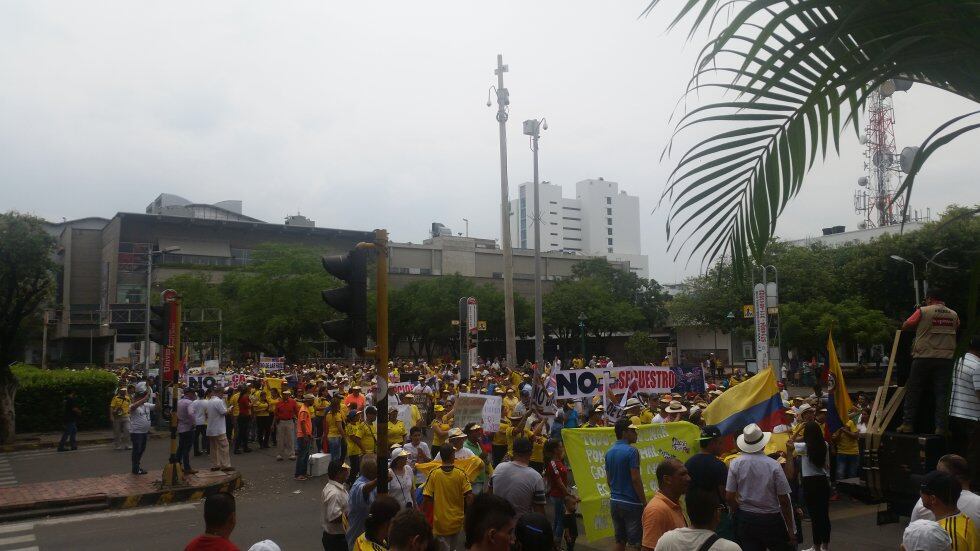Imagen de referencia de marchas. Foto: Colprensa