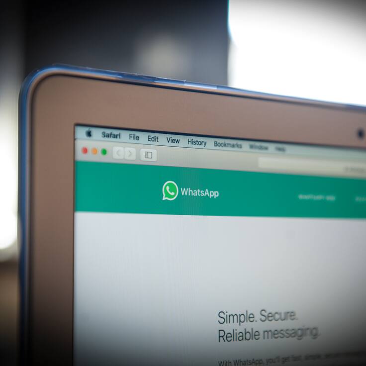 WhatsApp Web en computador (GettyImages)