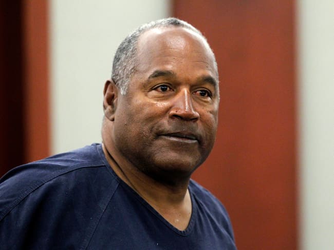 Las Vegas (United States), 14/05/2013.- (FILE) O. J. Simpson stands during a break on the second day of evidentiary hearing in Clark County District Court in Las Vegas, Nevada,, USA, 14 May 2013. The former American football running back, who was not found guilty of the deaths of his ex-wife, Nicole Brown Simpson, and her friend Ronald Goldman, has died at the age of 76 after a battle with cancer, his family confirmed on X, formerly known as Twitter on 11 April 2024. EFE/EPA/STEVE MARCUS / POOL