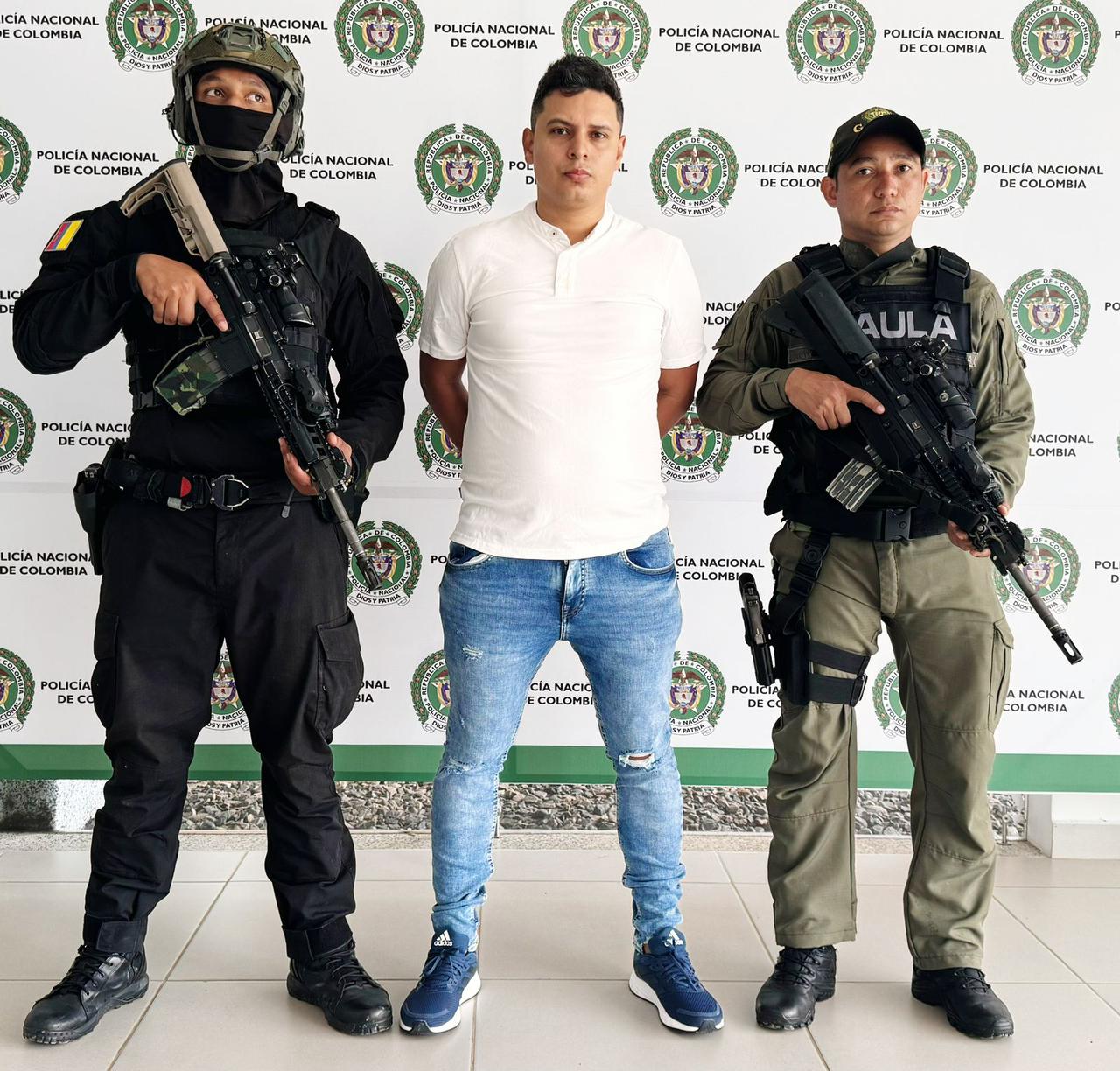 Capturan a alias 'Salomón', cabecilla del Tren de Aragua en Colombia. Foto: cortesía Policía.