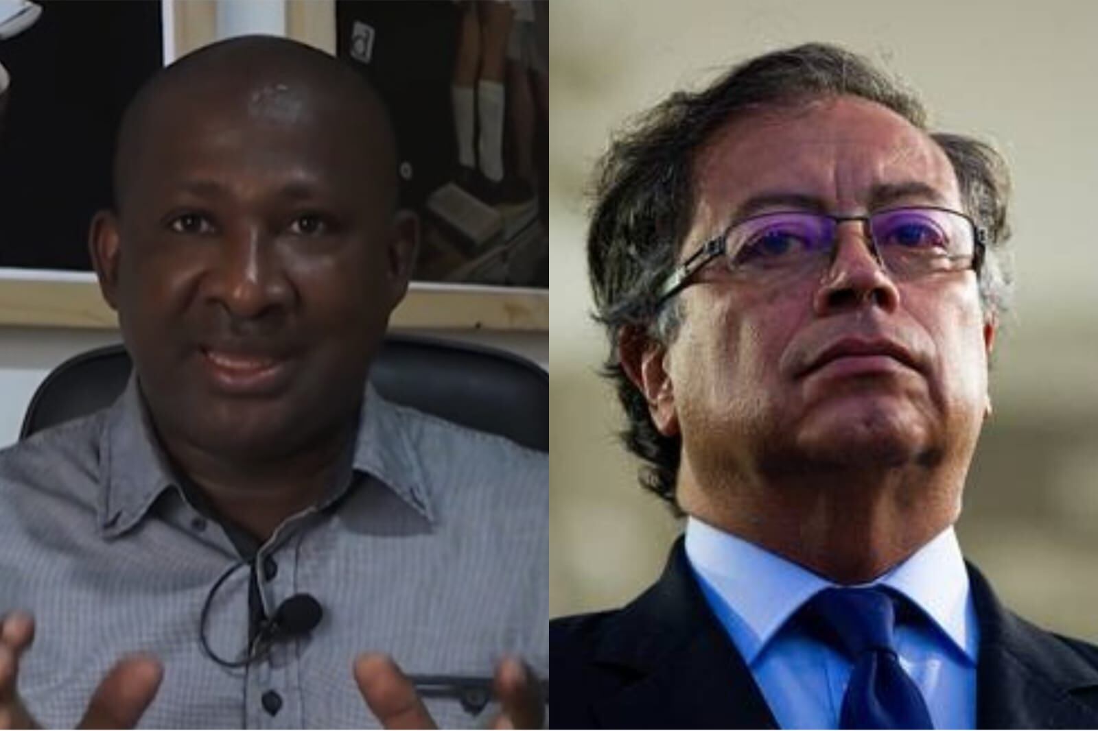 Richard Moreno y Gustavo Petro.