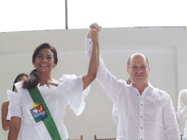 Lucy García se posesionó como gobernadora del departamento de Sucre. Foto: prensa Gobernación de Sucre.