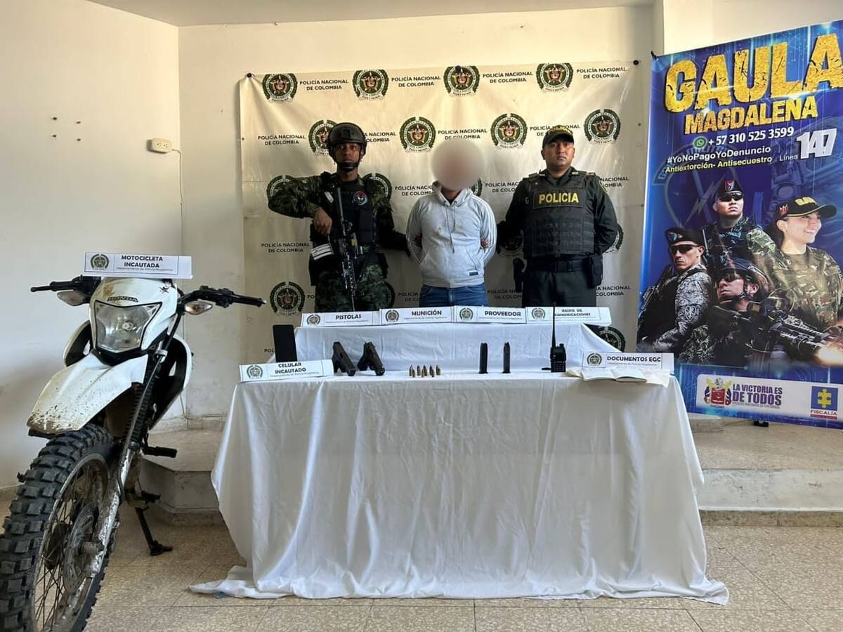 Capturados dos integrantes del Clan del Golfo en Chibolo, Magdalena