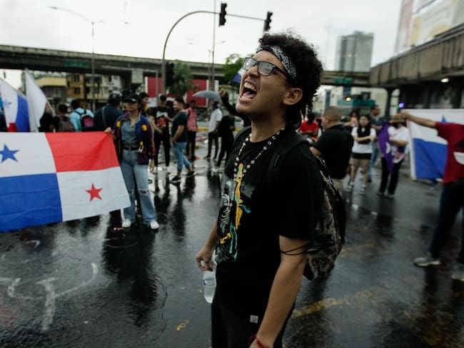 Protestas en Panamá. Foto AFP via Getty Images