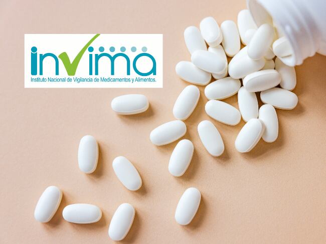 Imagen de referencia a suplementos y logo de Invima/ Getty Images- Página oficial de la entidad
