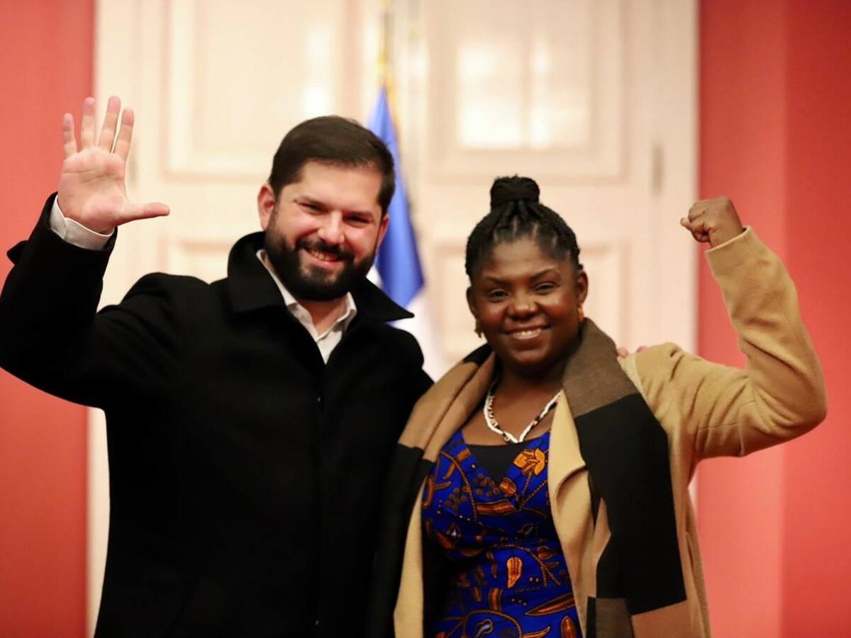 Francia Márquez se reunió con Gabriel Boric en su gira sudamericana