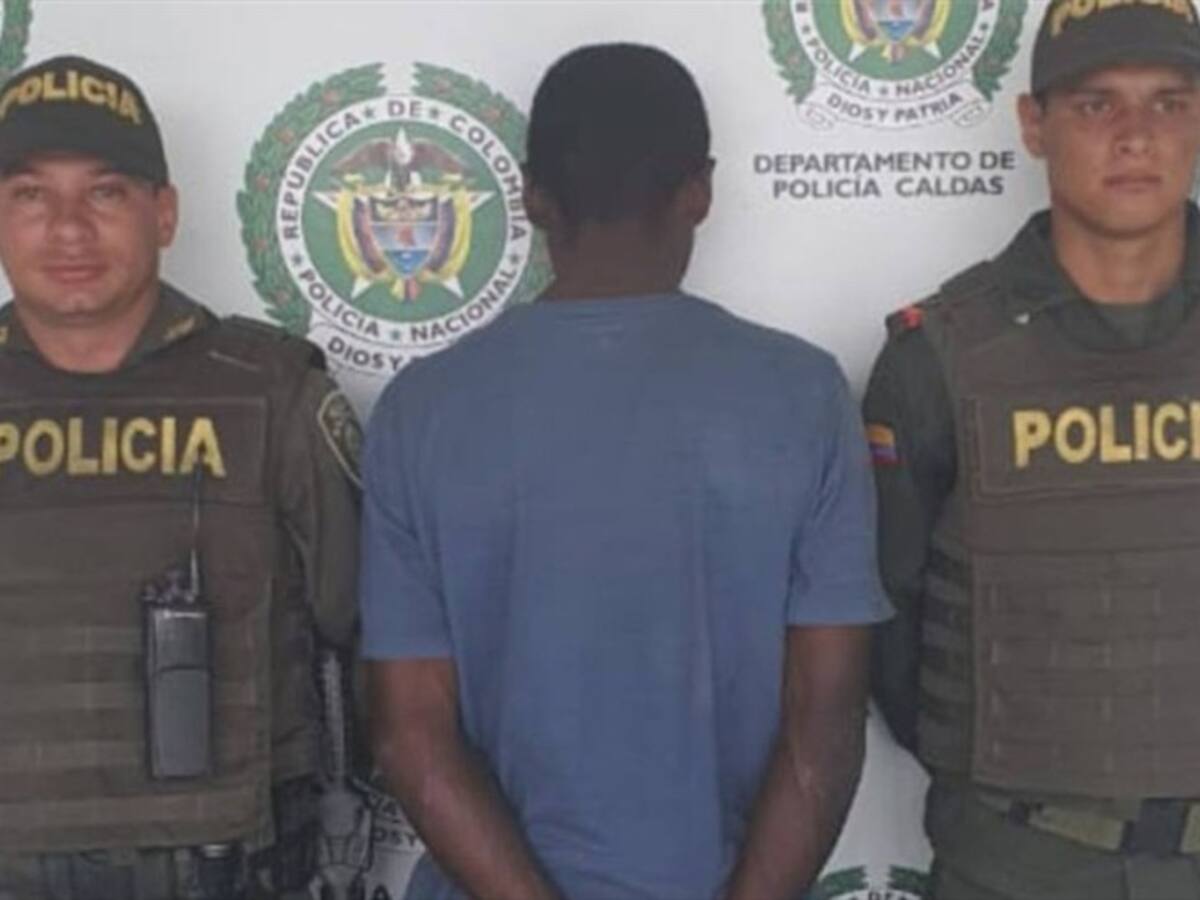 Capturan a "El Negro", quien hacía parte de los más buscados de Caldas