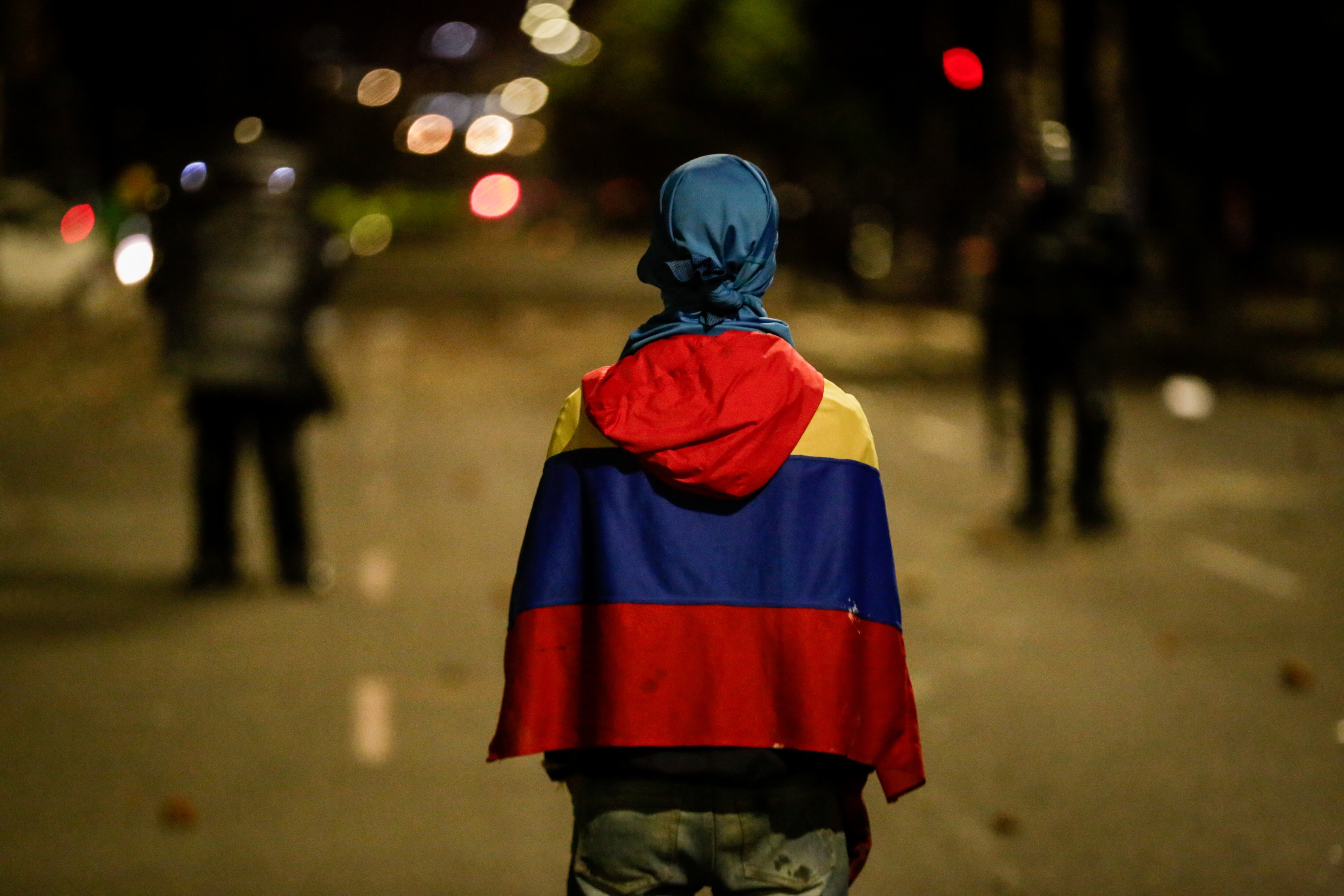 Bogotá. Julio 20 de 2021. Paro Nacional 20 de julio. Lugar: Av. Suba con Cali.(Colprensa - Mariano Vimos)