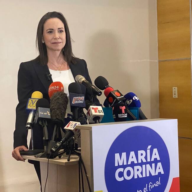 María Corina Machado. Foto: prensa María Corina Machado.