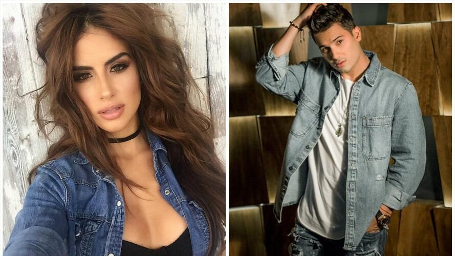 El cantante publicó una foto en su cuenta de Instagram con la presentadora.. Foto: Instagram