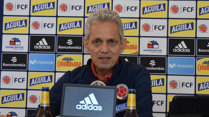 Reinaldo Rueda en conferencia de prensa. Créditos: Colprensa