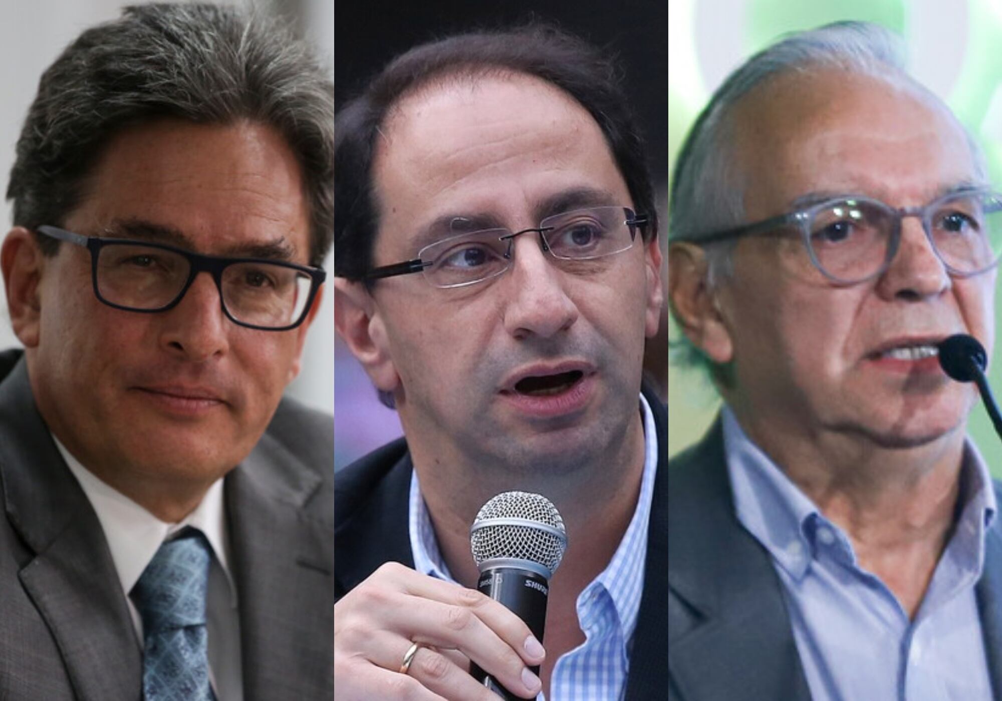 Alberto Carrasquilla, José Manuel Restrepo y Ricardo Bonilla. Foto: Colprensa.