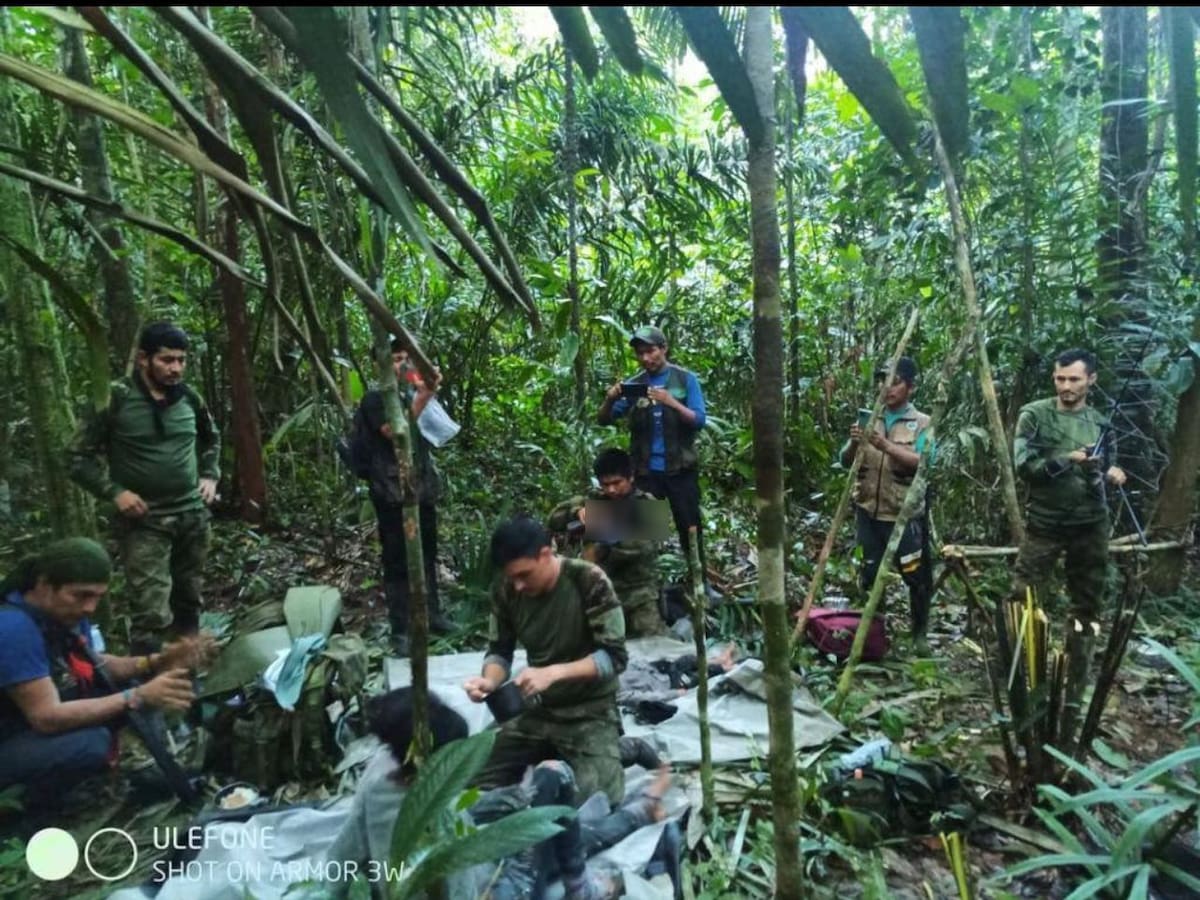 Estas son las primeras imágenes que se conocen de los niños rescatados en Guaviare