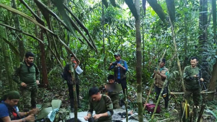Encontraron con vida a los cuatro niños perdidos en la selva del Guaviare