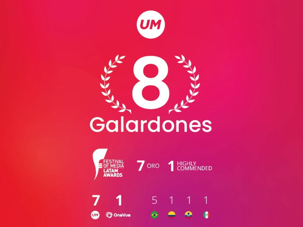 Agencia de medios UM, galardonada en los premios Festival Of Media Latam