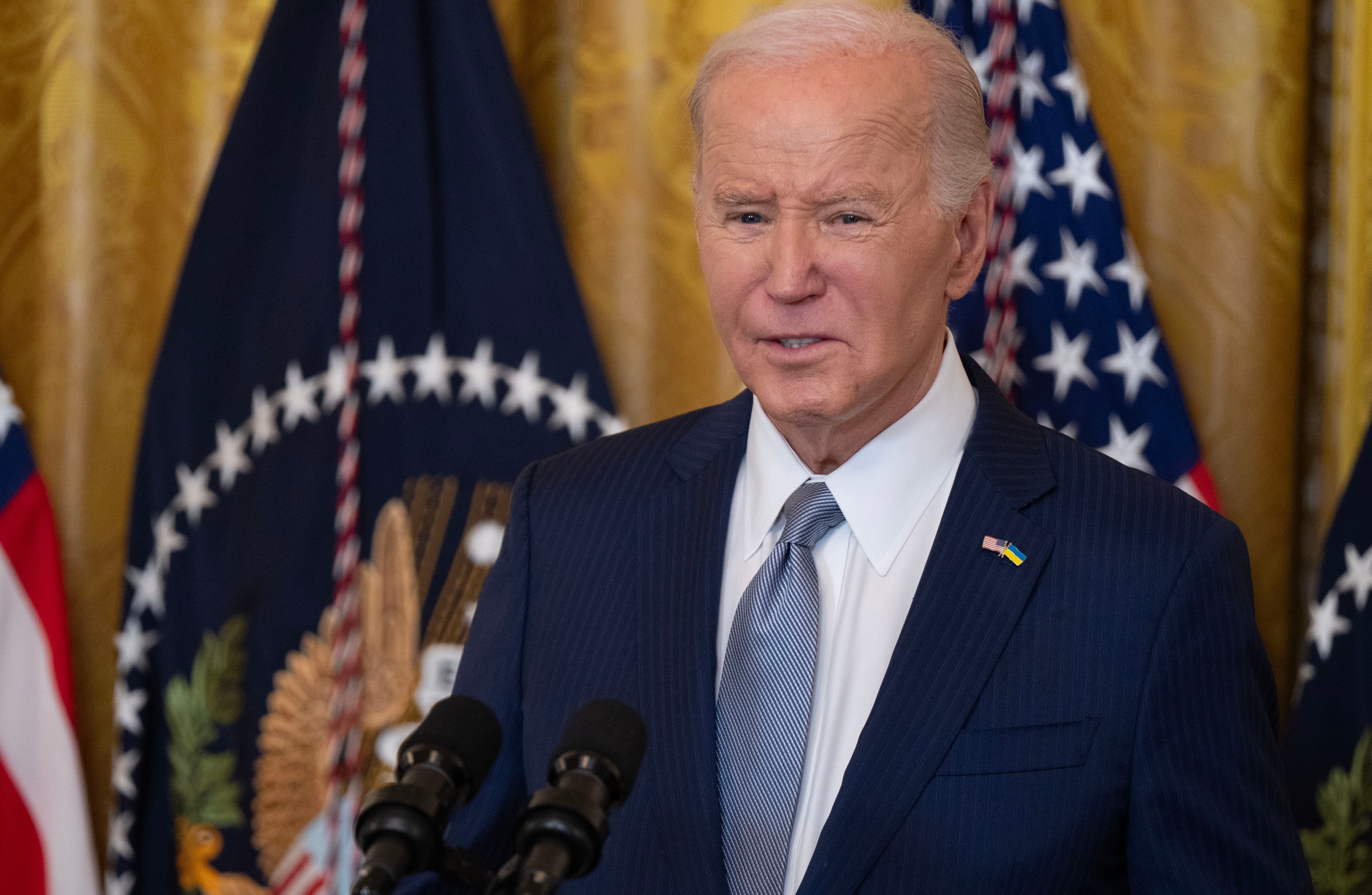 Joe Biden, presidente de Estados Unidos. Foto: EFE/EPA/LEIGH VOGEL/POOL