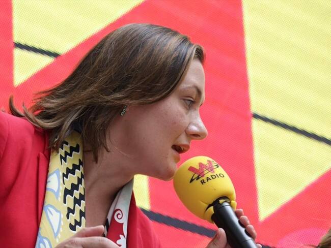 Ángela Garzón, excandidata a la alcaldía de Bogotá. Foto: La WCon Vicky Dávila