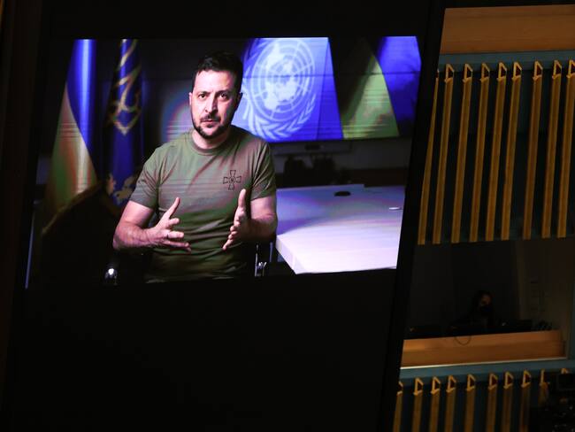 Volodymyr Zelensky. (Photo by Spencer Platt/Getty Images)