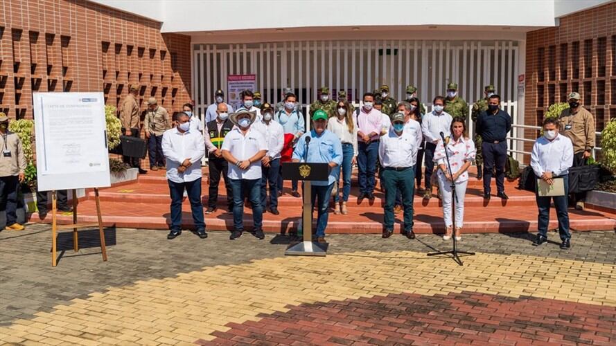 Hay que capturar o dar de baja a un delincuente como alias ‘Otoniel’: presidente Iván Duque. Foto: Prensa Presidencia de la República