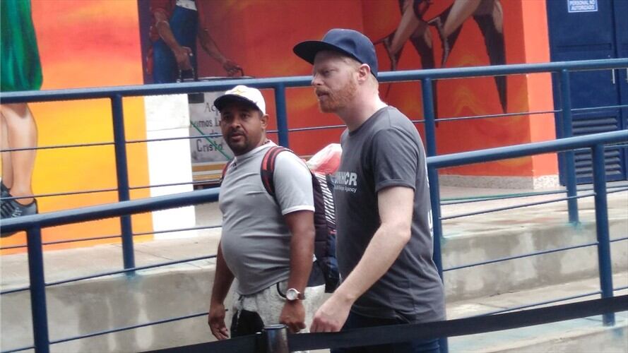 Jesse Taylor visitó la casa de paso Divina Providencia en Cúcuta. Foto: Audrey Carrillo