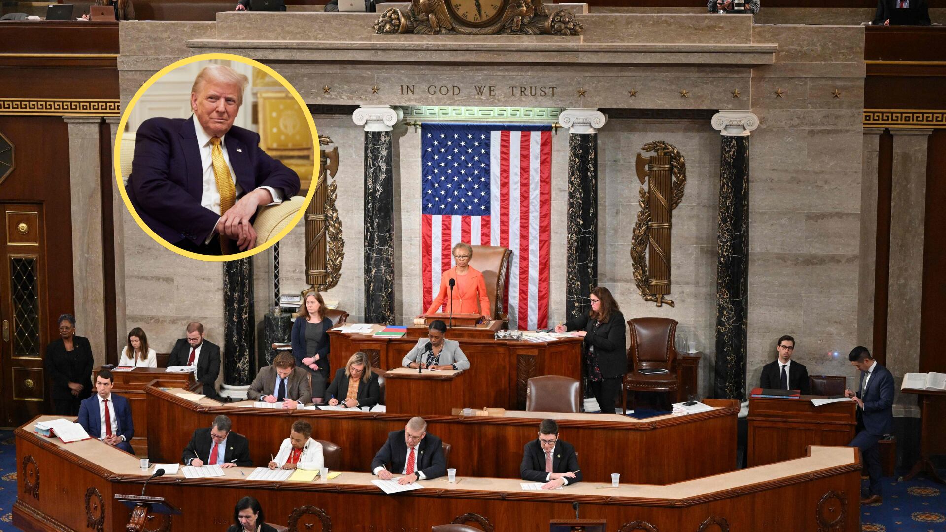 Congreso estadounidense. Foto: ANDEL NGAN/AFPDonald Trump. Foto: Oleg Nikishin