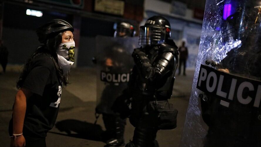 Manifestaciones por la muerte de Javier Ordóñez. Foto: Colprensa