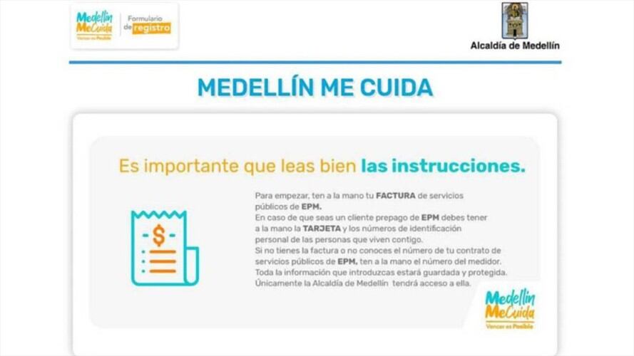 Plataforma Medellín me cuida. Foto: Cortesía
