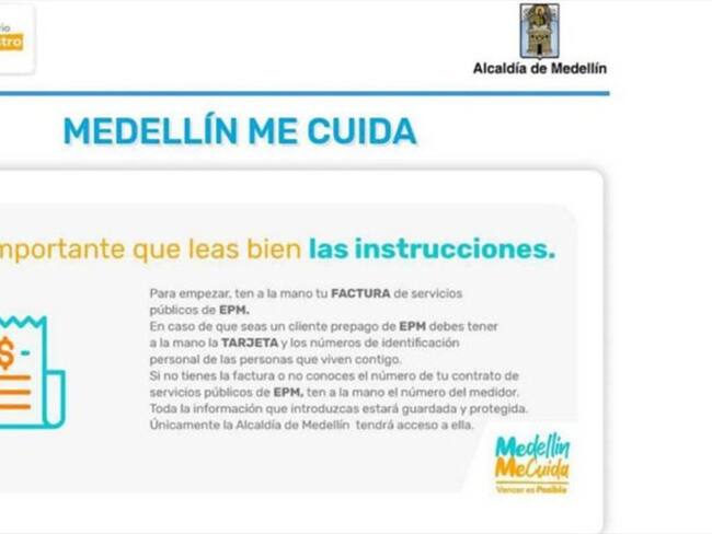 Plataforma Medellín me cuida. Foto: Cortesía