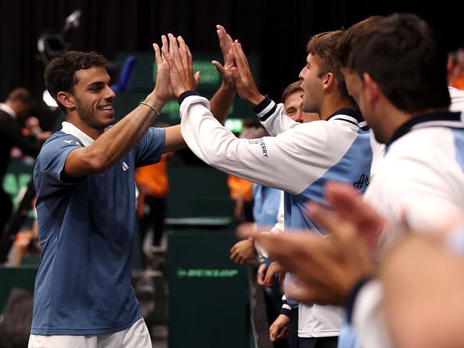 Francisco Cerundolo de Argentina. (Photo by Dean Mouhtaropoulos/Getty Images for ITF)