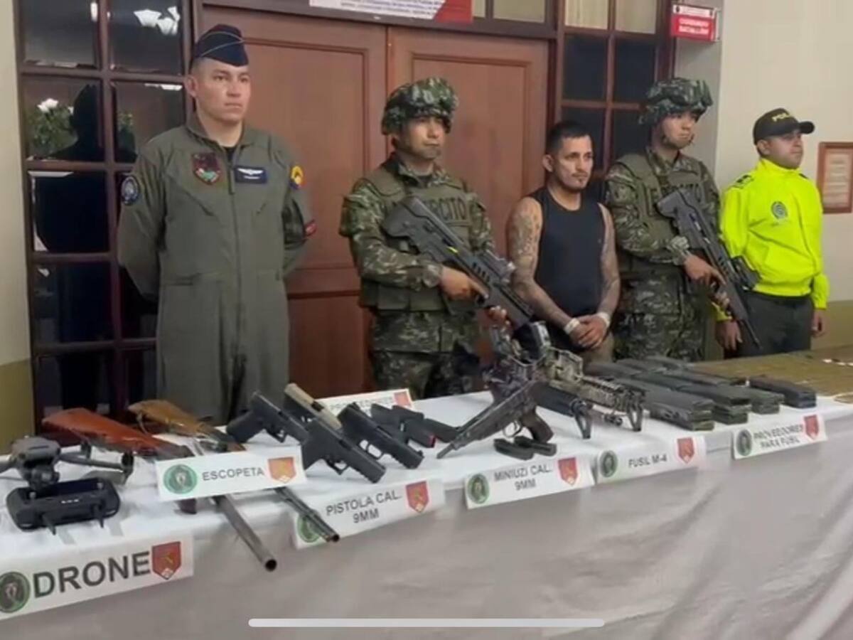 Cayó alias ‘Sneider’, jefe de seguridad de Comandos Frontera