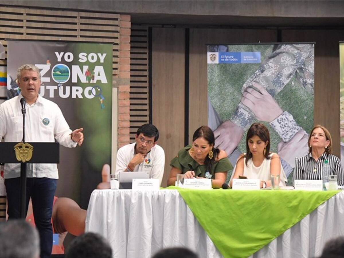 Duque lanza “zonas futuro” para intervenir el 32% de los territorios con coca