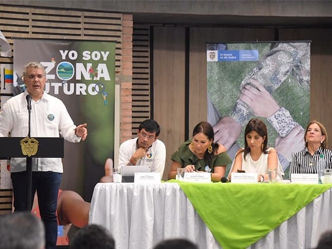 Duque lanza “zonas futuro” para intervenir el 32% de los territorios con coca . Foto: Presidencia