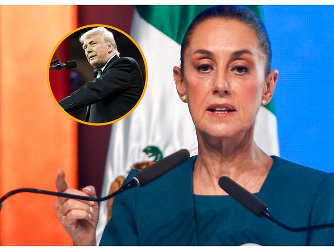 Sheinbaum y Trump. Foto: JULIO CESAR AGUILAR/AFP/ SAUL LOEB /via Getty Images.