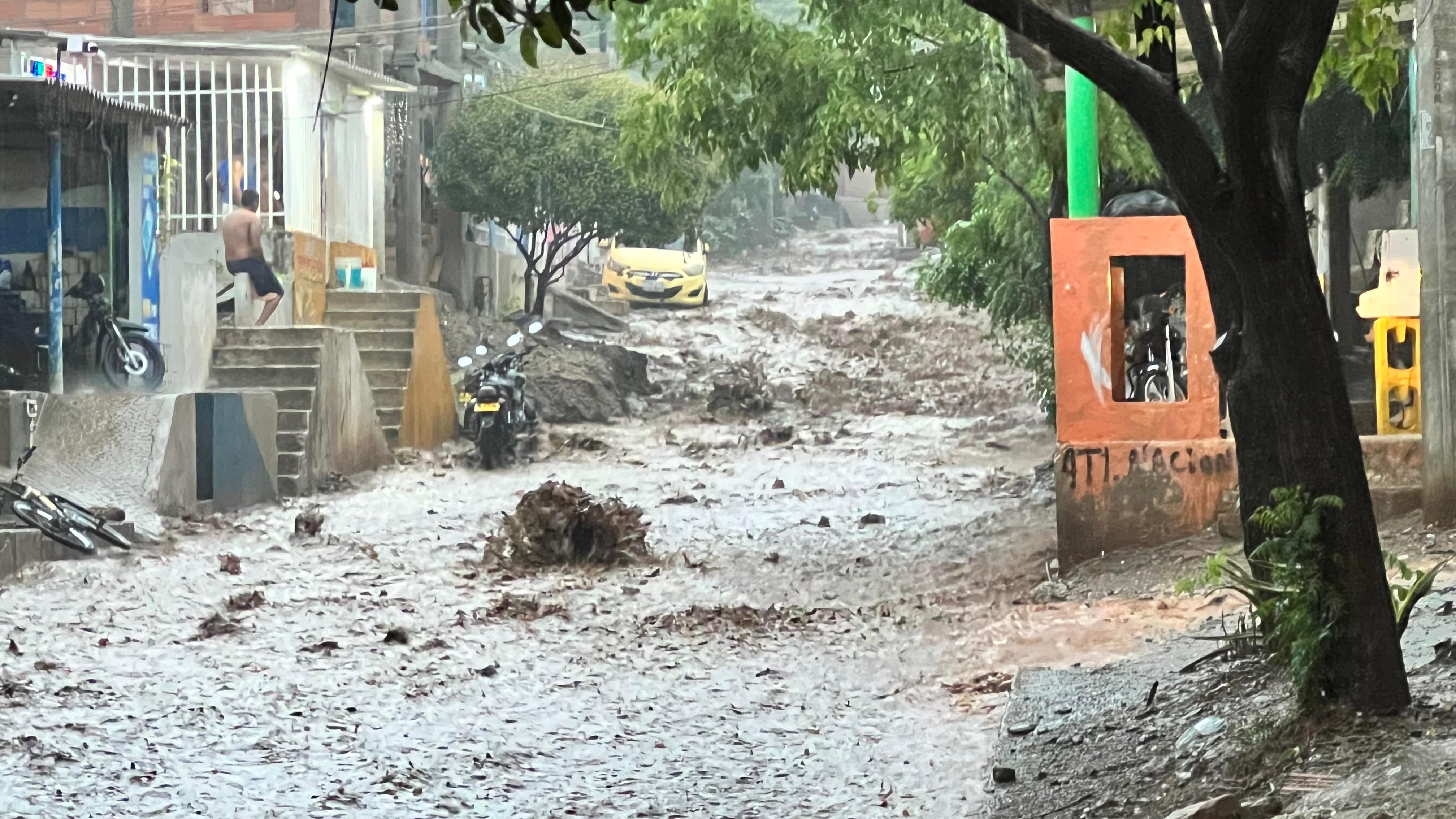 Barrios afectados por lluvias en Santa Marta/ Cortesía 