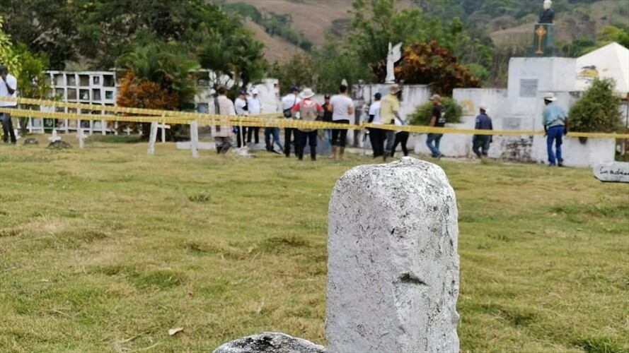 JEP ubicó a tres víctimas de ejecuciones extrajudiciales en fosa de Dabeiba. Foto: Cortesía