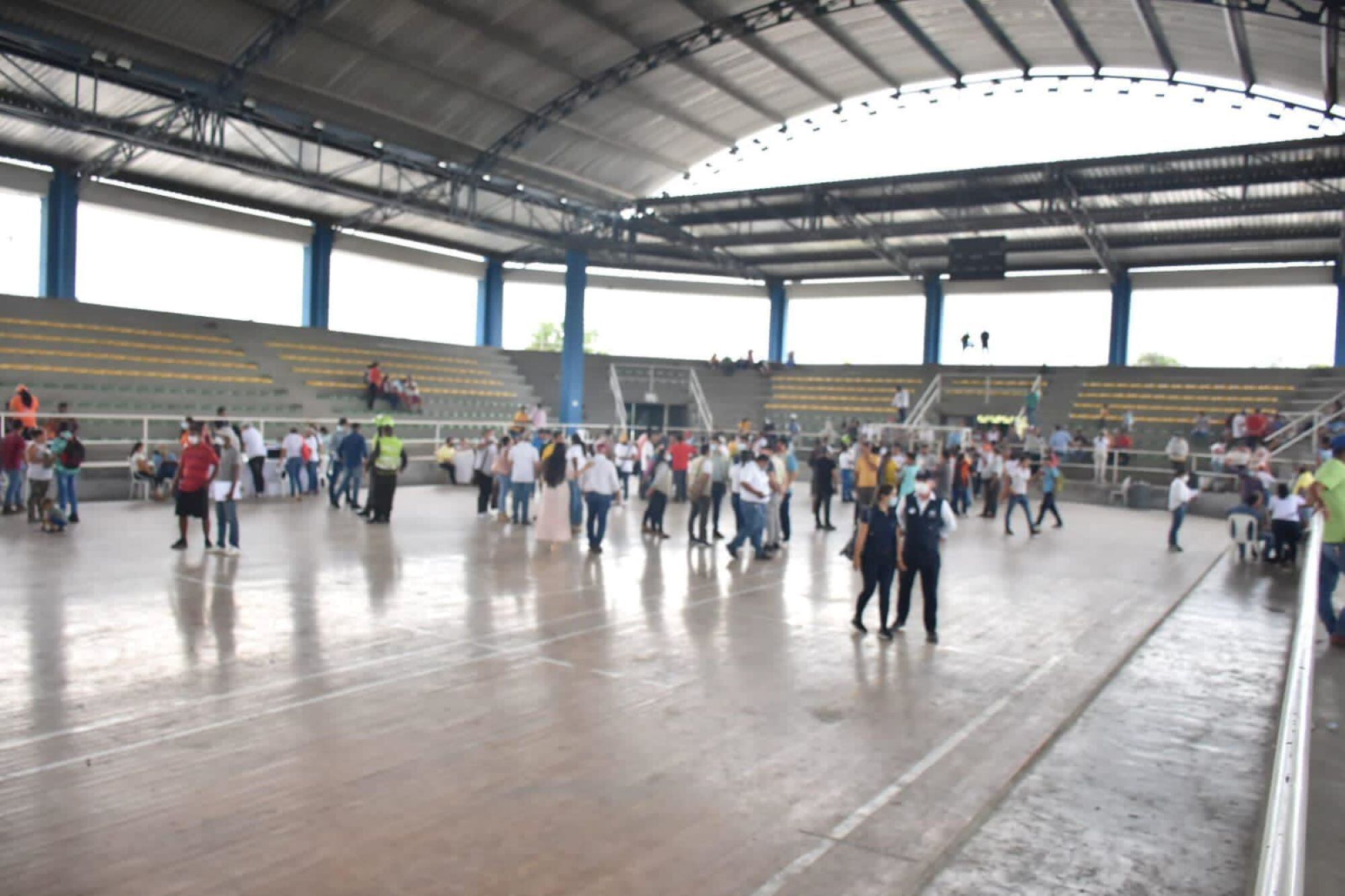 Atención a desplazados. Foto: Cortesía Alcaldía de Ciénaga