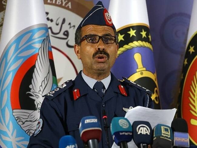 El portavoz de las fuerzas del GNA, coronel Mohamad Gnunu. Foto: Getty Images