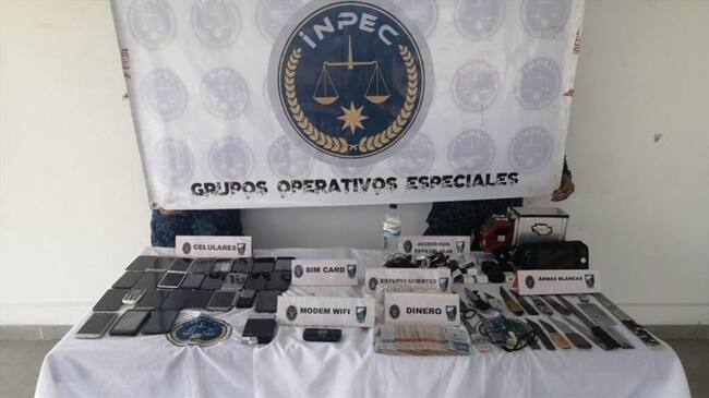 Un operativo efectuado en el Patio 11 de la estructura tres permitió el decomiso de varios elementos irregulares. Foto: Cortesía