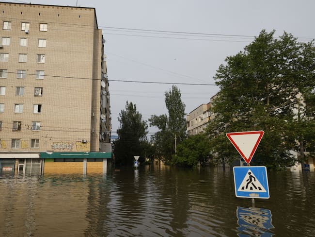 Inundaciones en Jerson, Ucrania. 7 de junio de 2023. Alex Babenko/Getty Images.