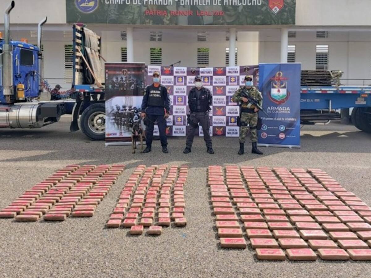 Incautan 200 kilos de cocaína propiedad del ‘Clan del Golfo’ en Santa Marta