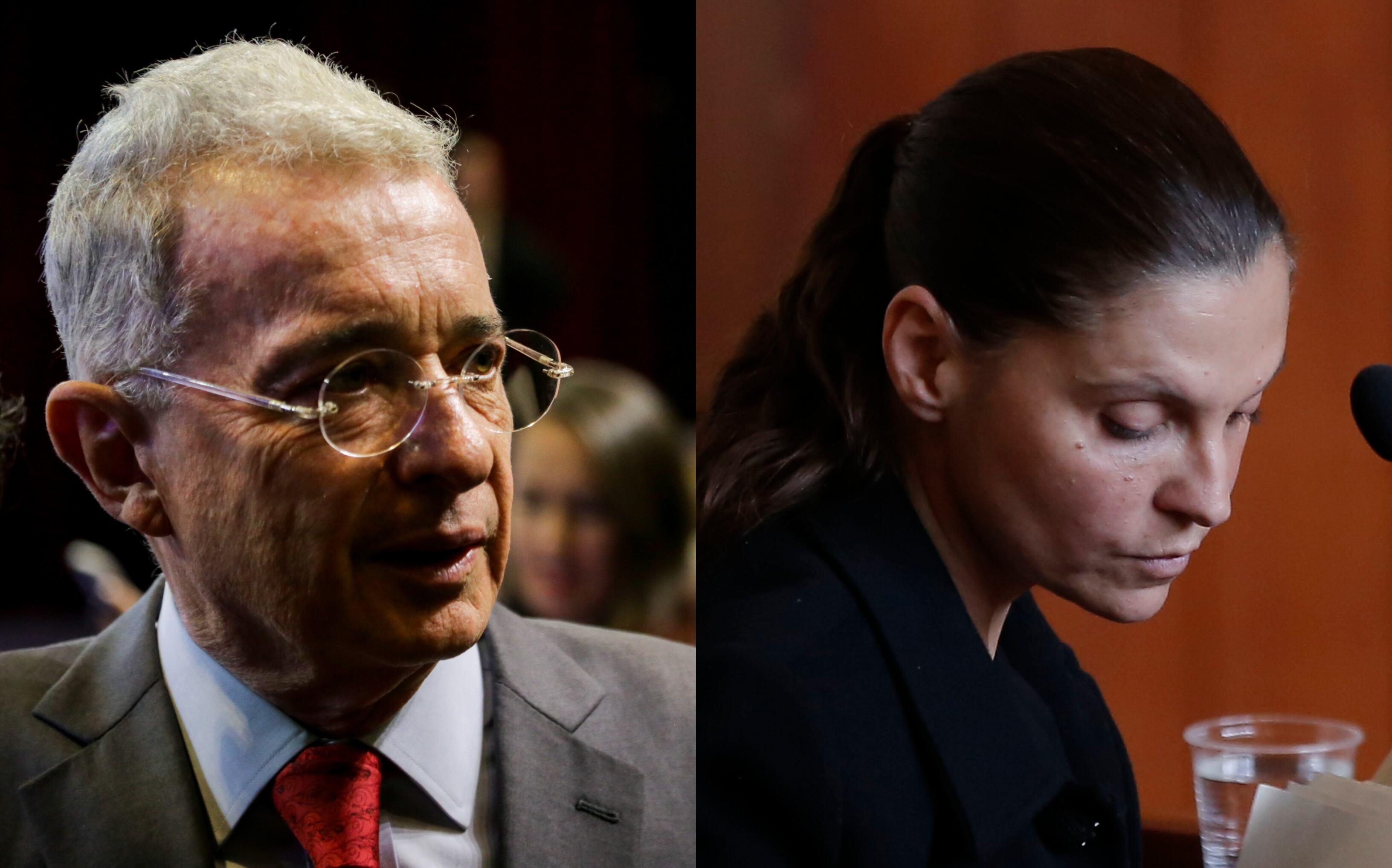 Álvaro Uribe y Zulema Jattin. Fotos: Colprensa